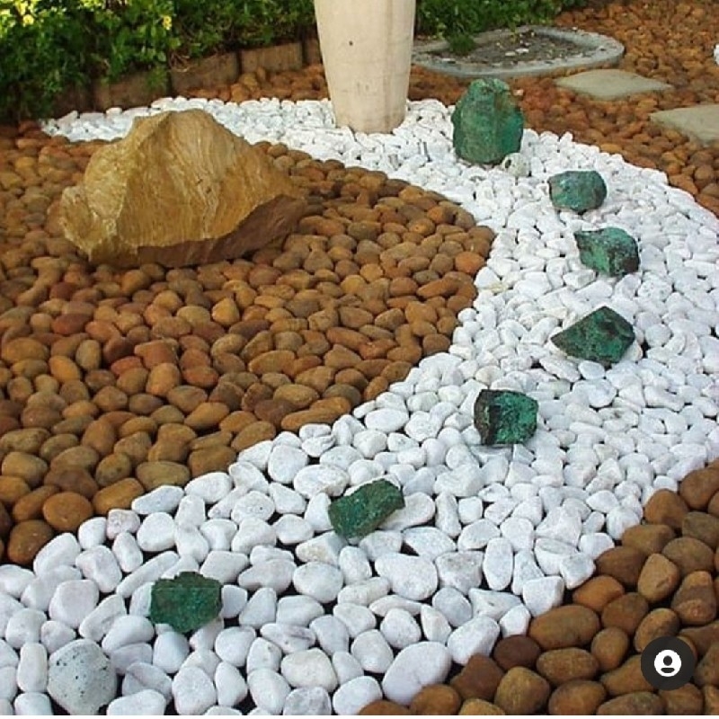 تولید سنگ رودخانه ای قلوه ای و ورق مالون