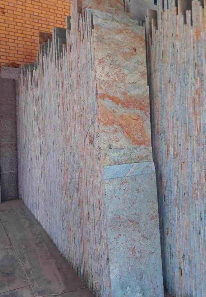 سنگ حایر تولید و فروش سنگ گرانیت فیروزه ای نمایی زیبا برای ساختمان